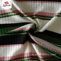 Langsung Polyester Spandex Warna-warni 7 * 4 Rib Print Stripe